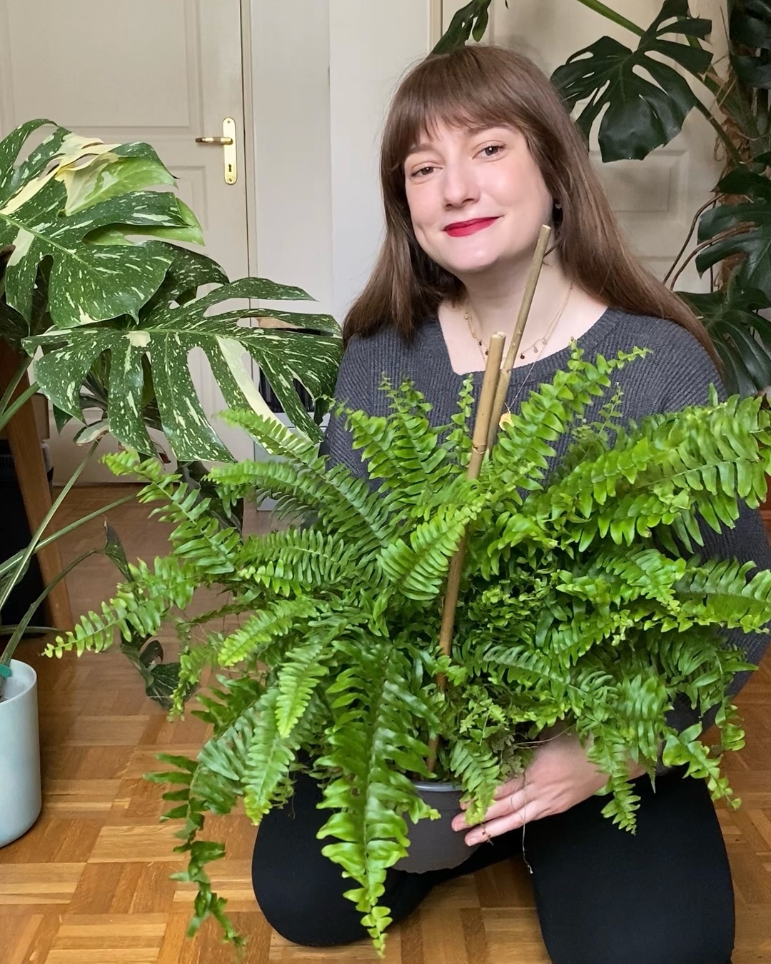 Photo de Gaëlle avec une plante Ma Pépinière