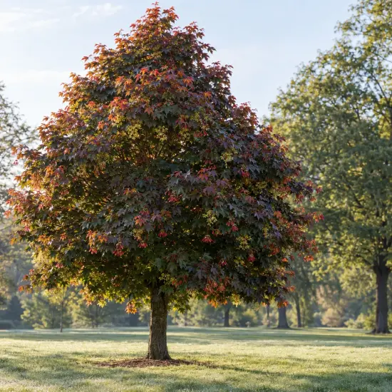 Érable sycomore 'Atropurpureum' (Acer pseudoplatanus) — grand arbre isolé au feuillage dense