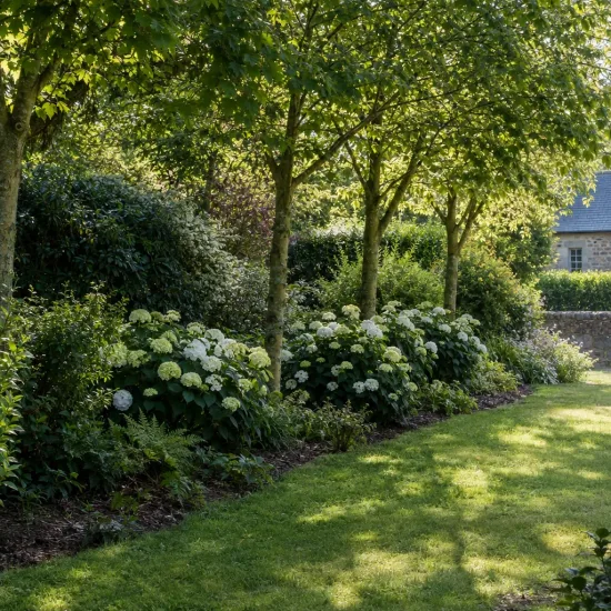 Hortensia 'Wudu blanc' (Hydrangea macrophylla) — Photo d'illustration, photo 3