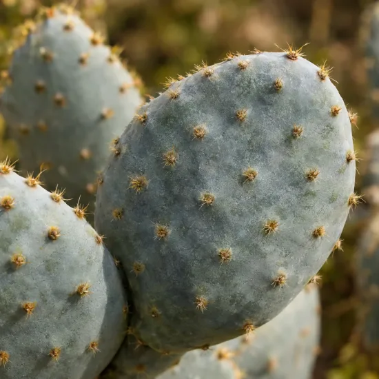 Cactée 'Golden carpet' (Opuntia basilaris) — raquette de cactus couverte de petites épines · Photo d'illustration