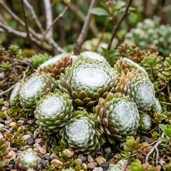 Joubarbe 'Cotton candy'