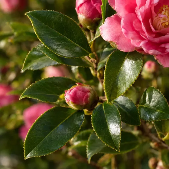 Camélia d'automne 'Sandra rose' (Camellia sasanqua) — Photo d'illustration, photo 4