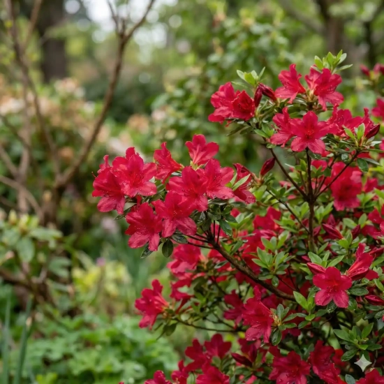 Azalée japonaise 'Hino crimson rouge'