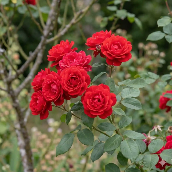 Rosier 'Ecarlate meicoloss'