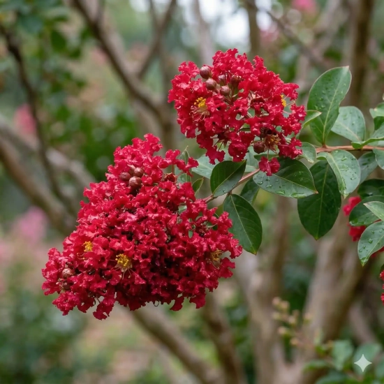 Lilas des indes 'Red rocket'