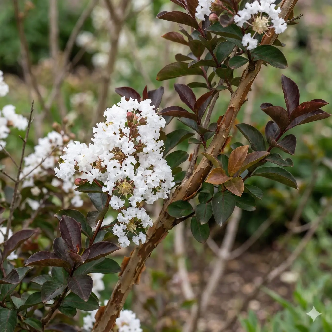 Lilas des indes 'White chocolate'