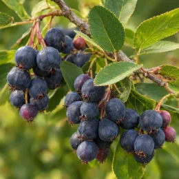 Amélanchier à feuille d'aulne 'Smokey' (Amelanchier alnifolia) — Photo d'illustration