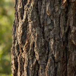 Noyer mexicain (Juglans mollis) — gros plan sur écorce d’arbre rugueuse · Photo d'illustration
