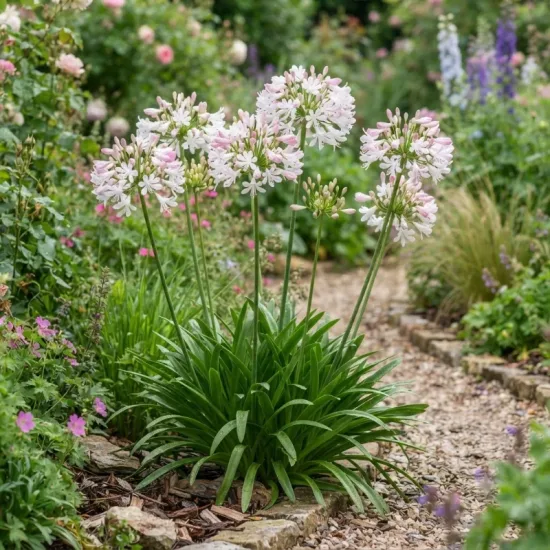 Agapanthe hybride 'Blush pink'