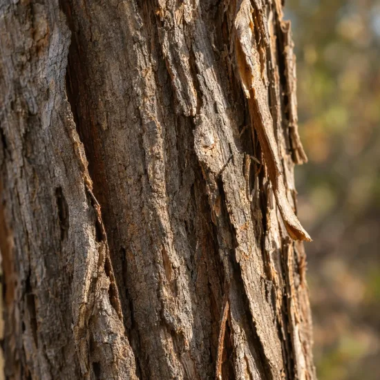 Pacanier aquatique (Carya aquatica) — gros plan sur écorce brune crevassée · Photo d'illustration