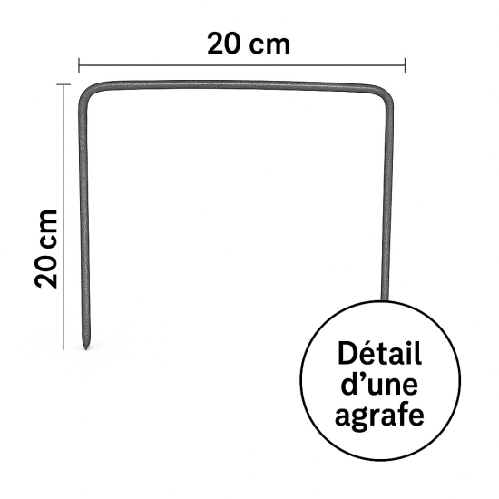Agrafe pour toile de paillage