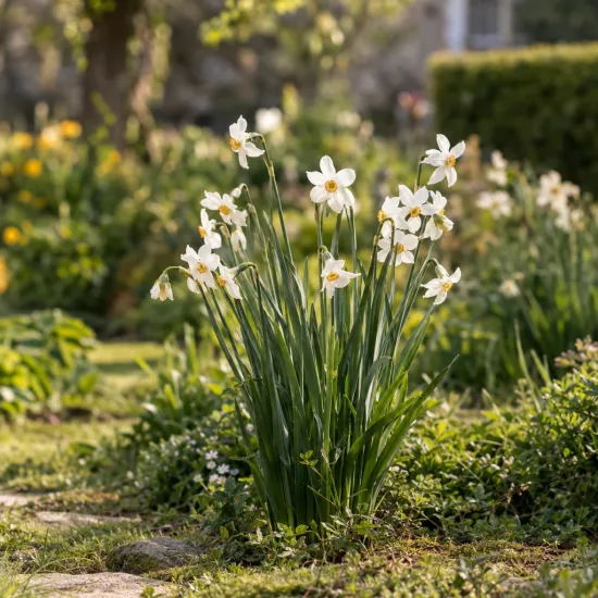 Jonquille 'Actaea' (Narcissus poeticus) — Photo d'illustration, photo 2