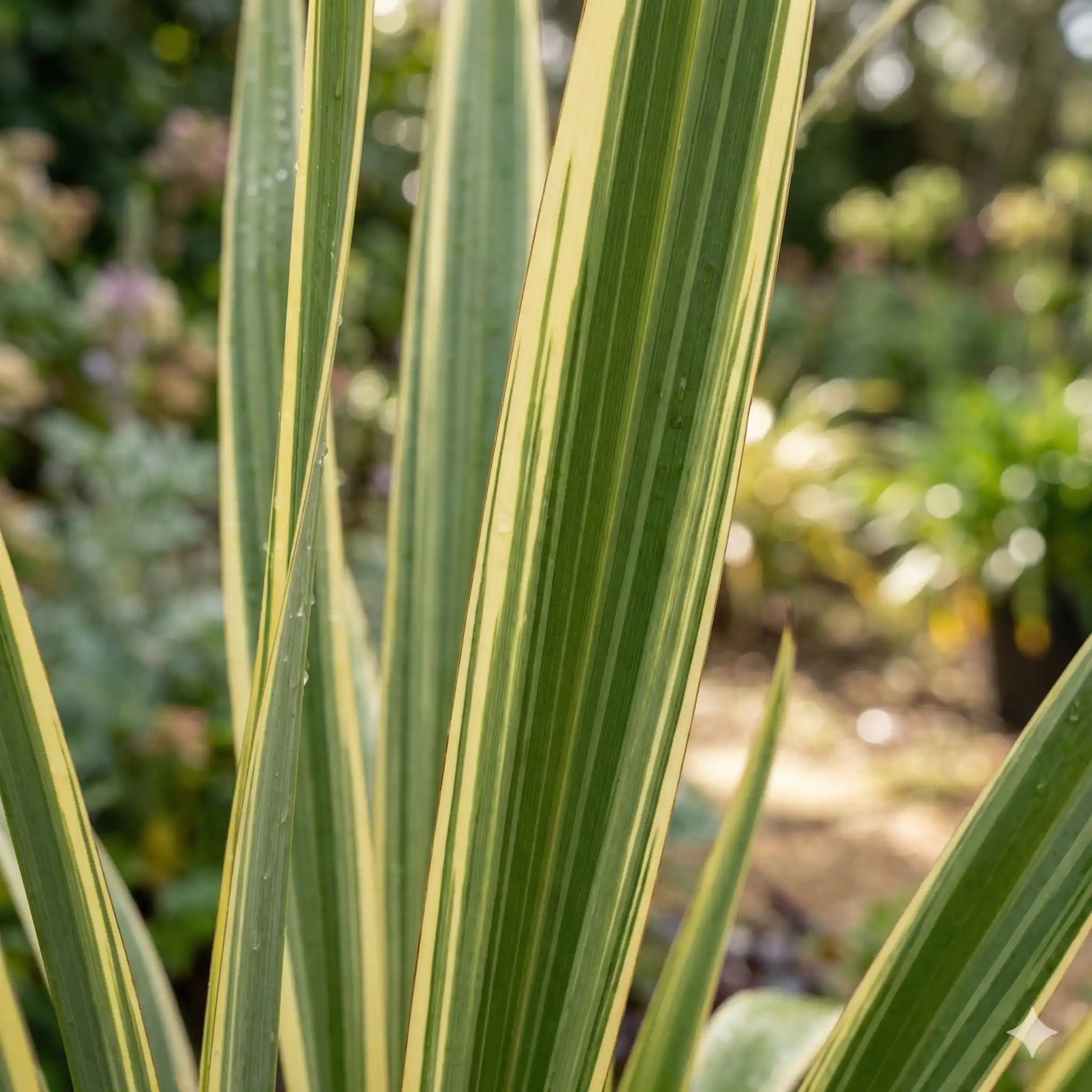 Lin de nouvelle-zélande 'Variegatum'