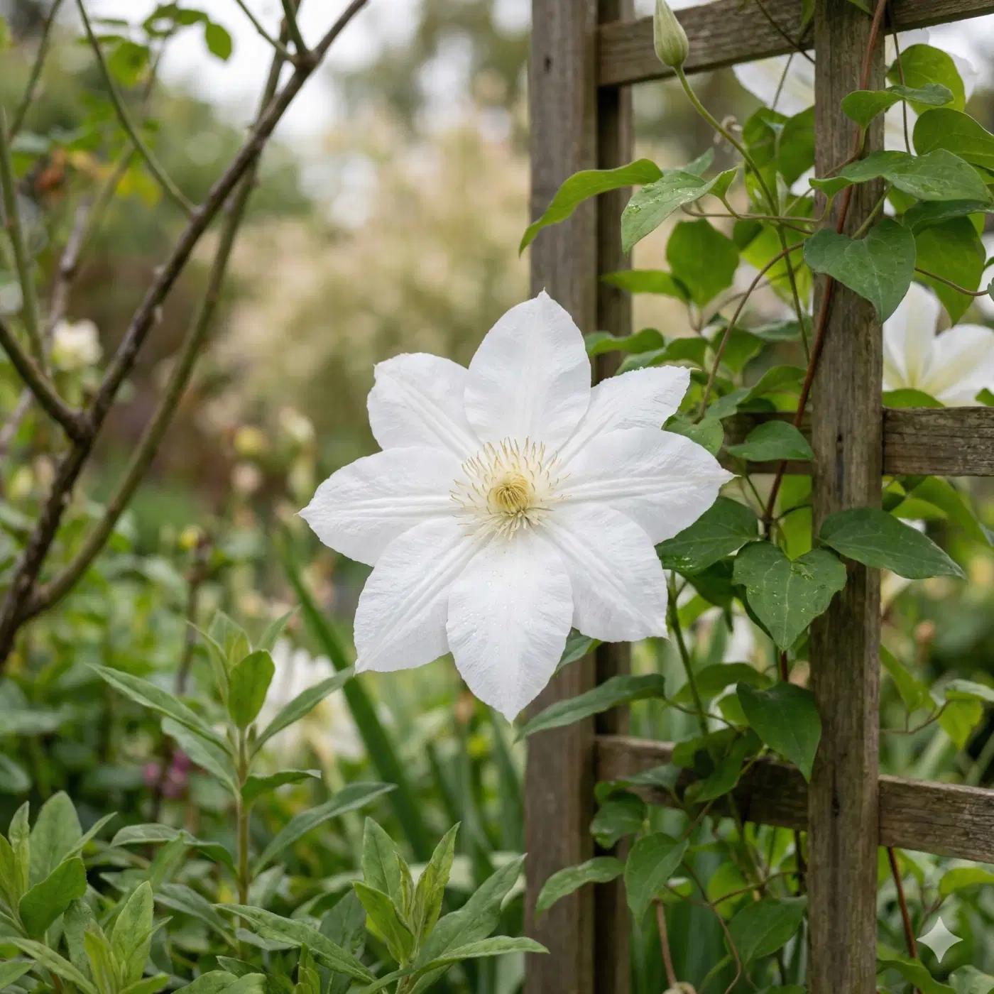 Clématite 'Destiny blanche'