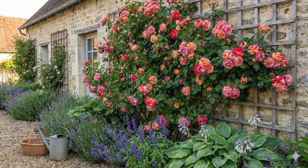 Rosier 'Vanille fraise '