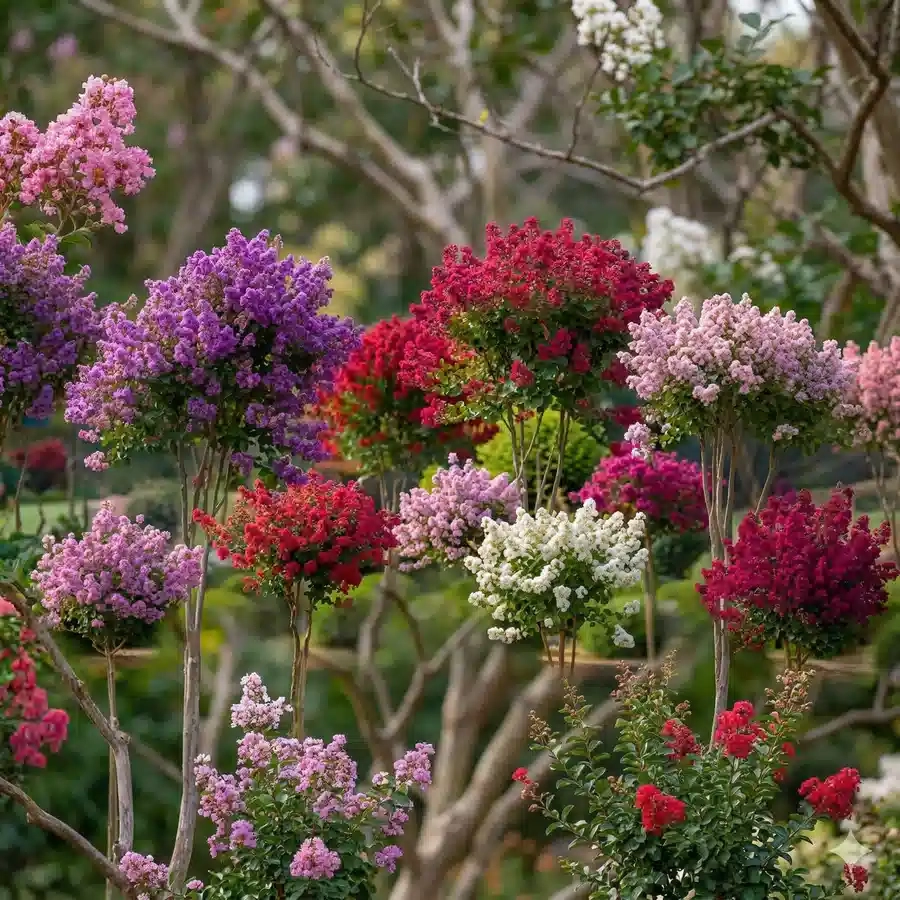 Lilas des indes 'En variétés'