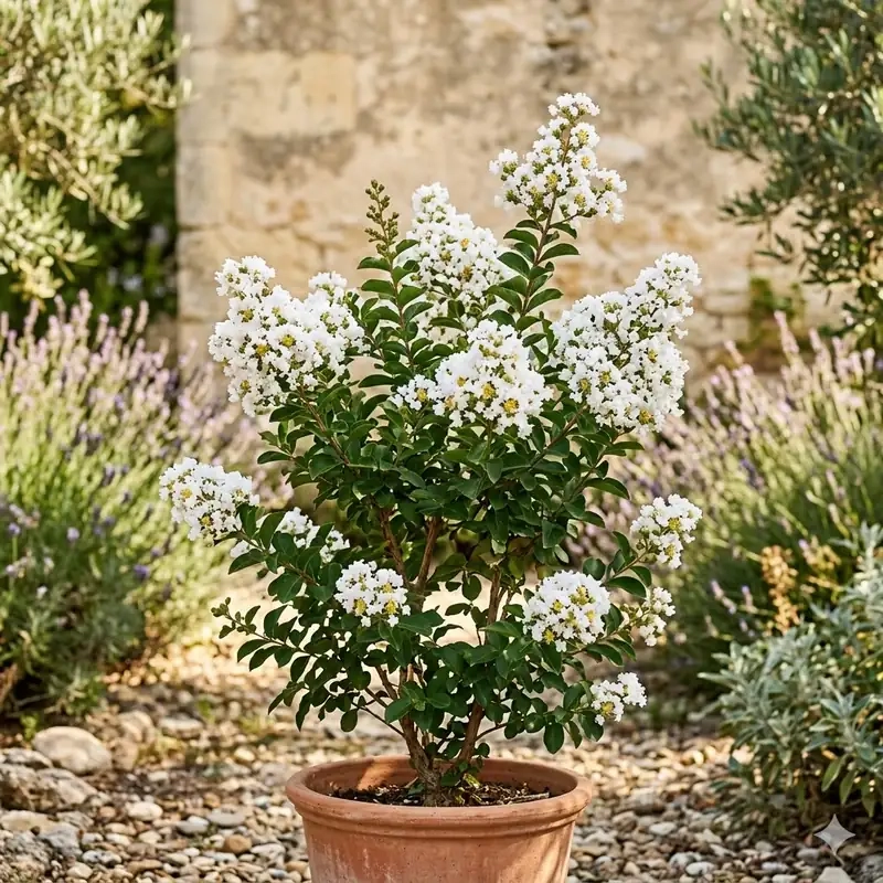 Lilas des indes 'Petite snow'
