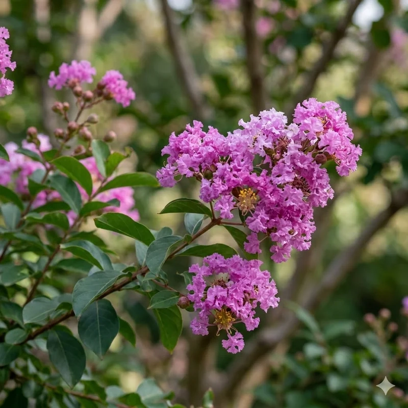 Lilas des indes 'Park van beervelde'