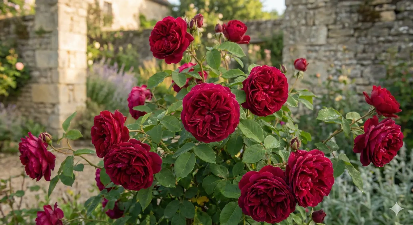 Rosier 'Rose de fleurie '