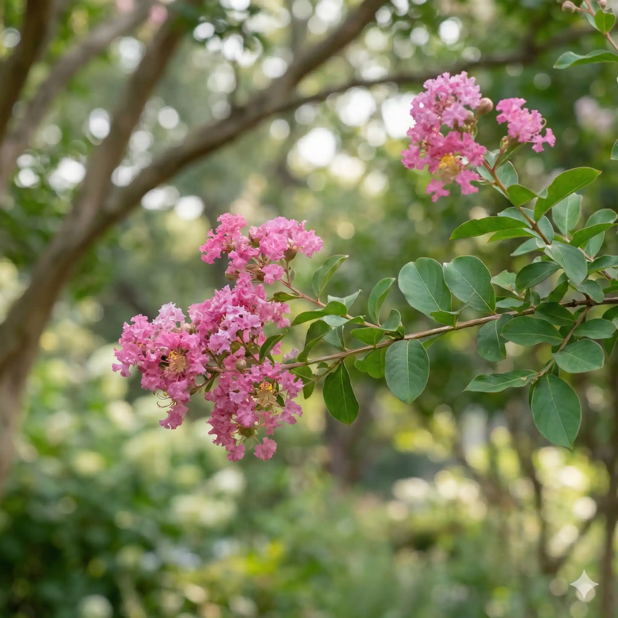 Lilas des indes 'Terrasse rose'
