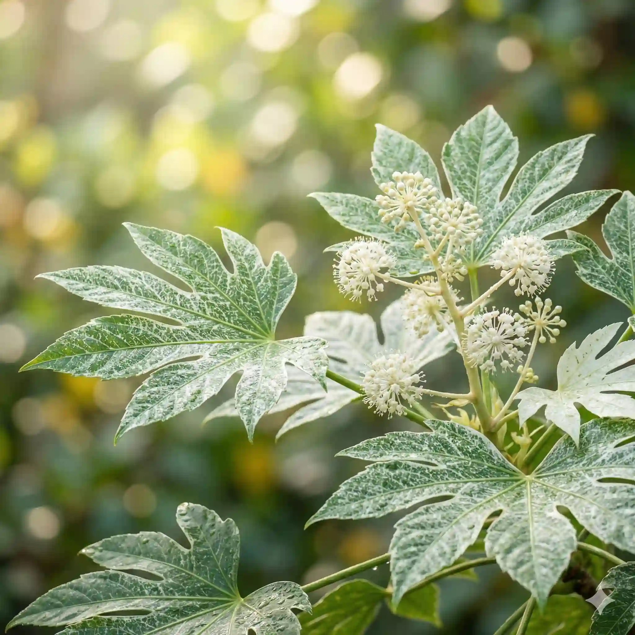 Aralia du japon 'Spider's web'