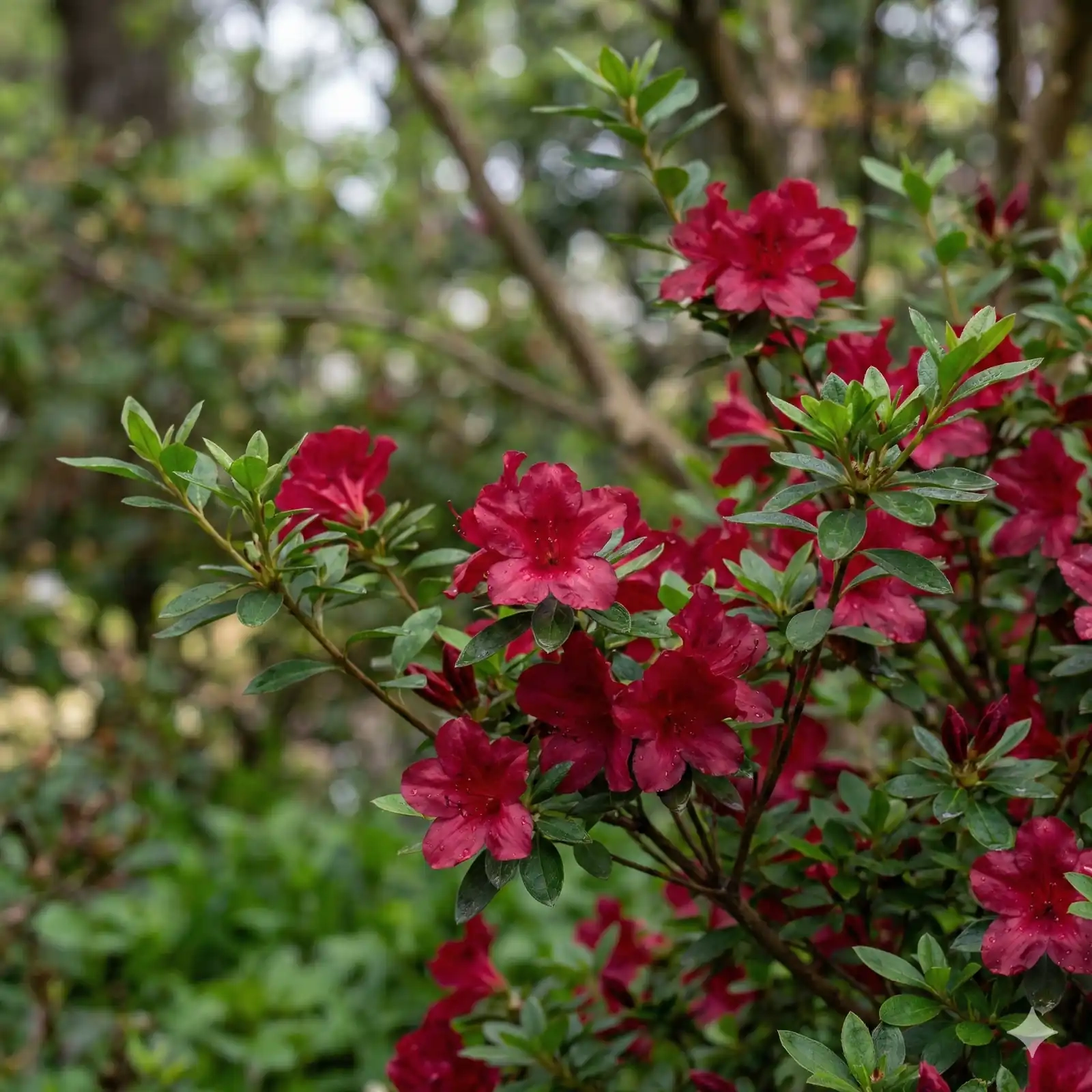 Azalée japonaise 'Autumn creach rouge'