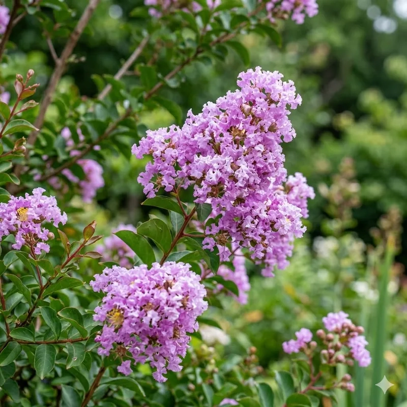 Lilas des indes 'Mauve clair'