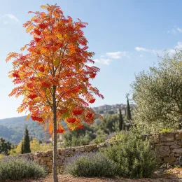 Sorbier des oiseleurs 'Dodong' (Sorbus aucuparia) — arbre ornemental isolé au feuillage coloré
