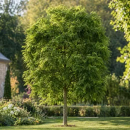 Hêtre commun 'Asplenifolia' (Fagus sylvatica) — arbre isolé au feuillage finement découpé