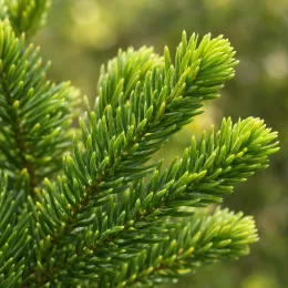 Araucaria (Araucaria heterophylla) — gros plan de rameaux aux aiguilles vertes denses · Photo d'illustration